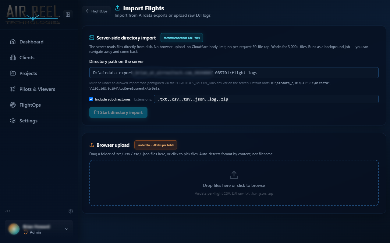 Flight import
