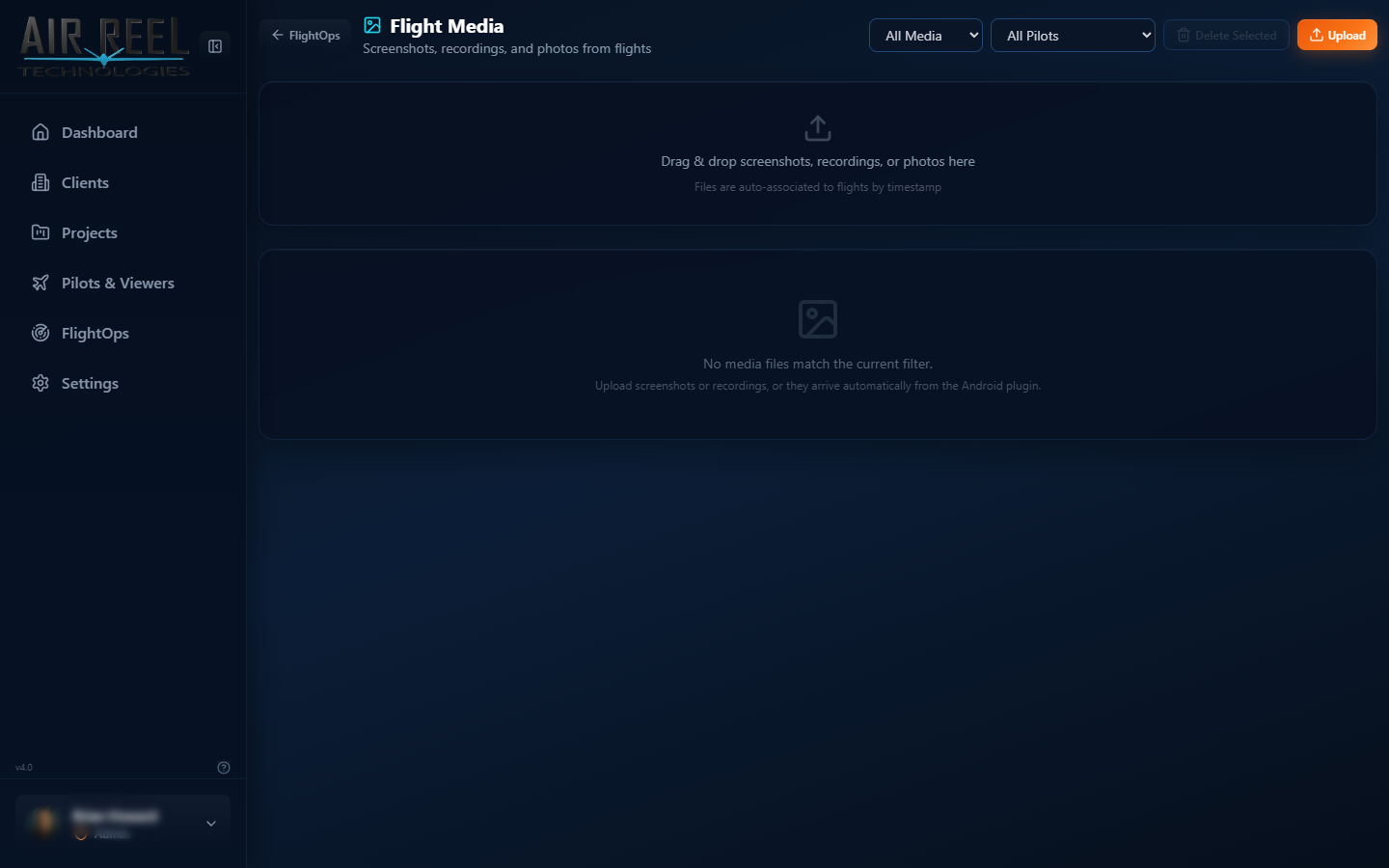 Flight media matching